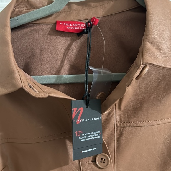 n:PHILANTHROPY Women's  Faux Leather Aurora-Jacket - Picture 5 of 7